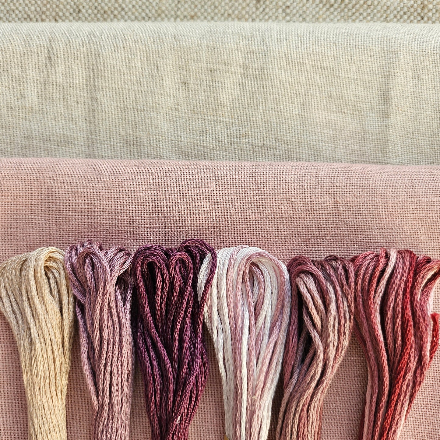 Linen and Thread Stash Builder - Dusky Pink