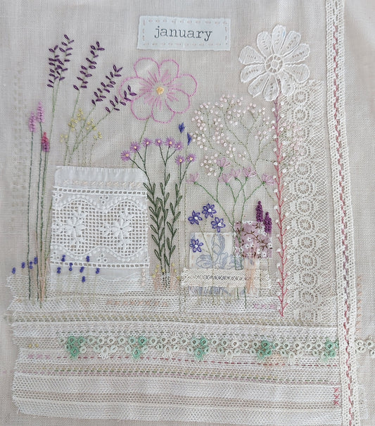 January's Garden Digital Pattern