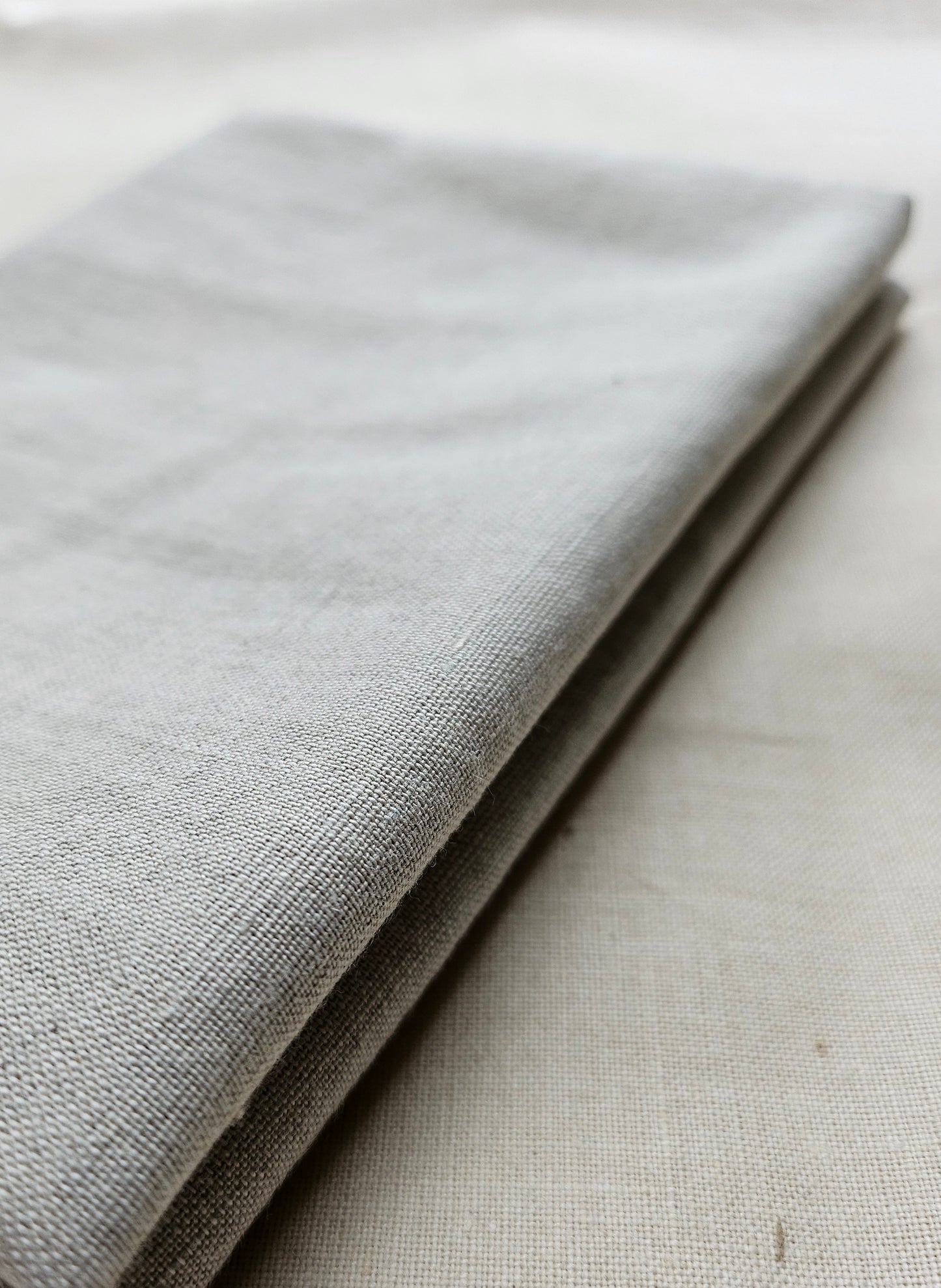 Linen/Cotton Fabric - Cream 1/4