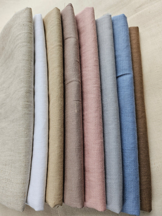 Linen/Cotton Fabric - One of Each 1/4