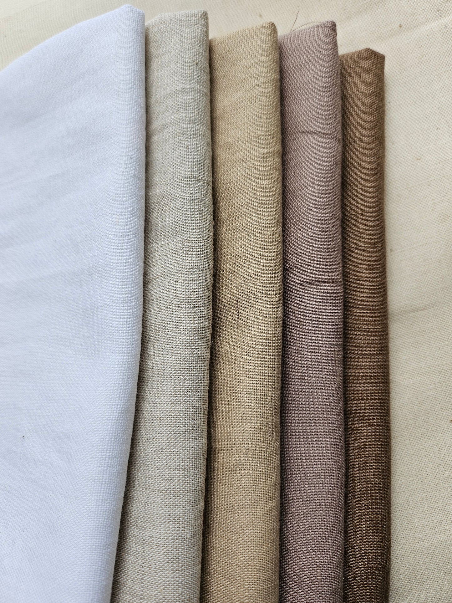 Linen/Cotton Fabric - Neutrals Pack 1/4