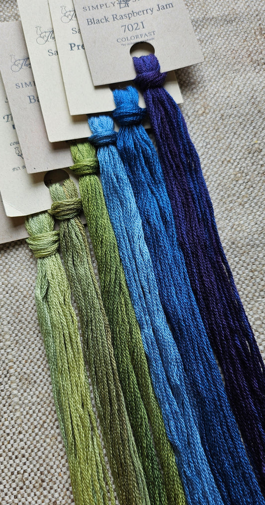 Blues & Greens Thread Pack