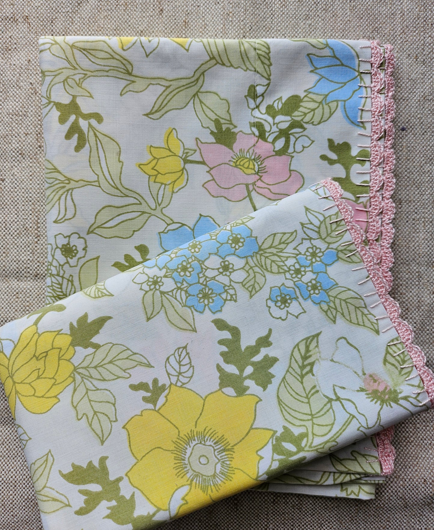 Vintage Embroidered Pillowslips