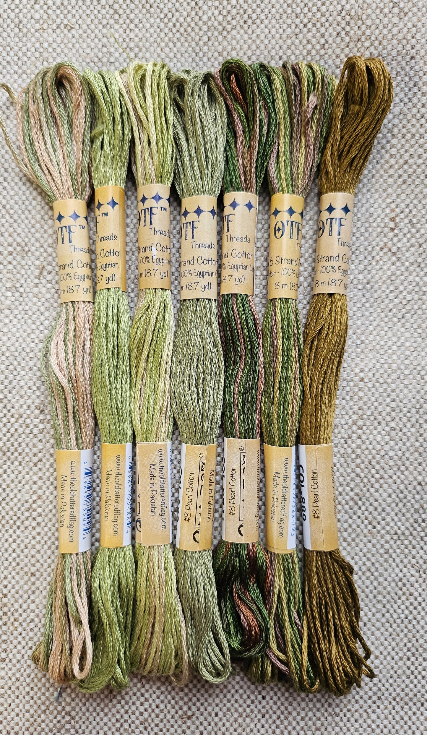 OTF Subtle Greens Thread Pack