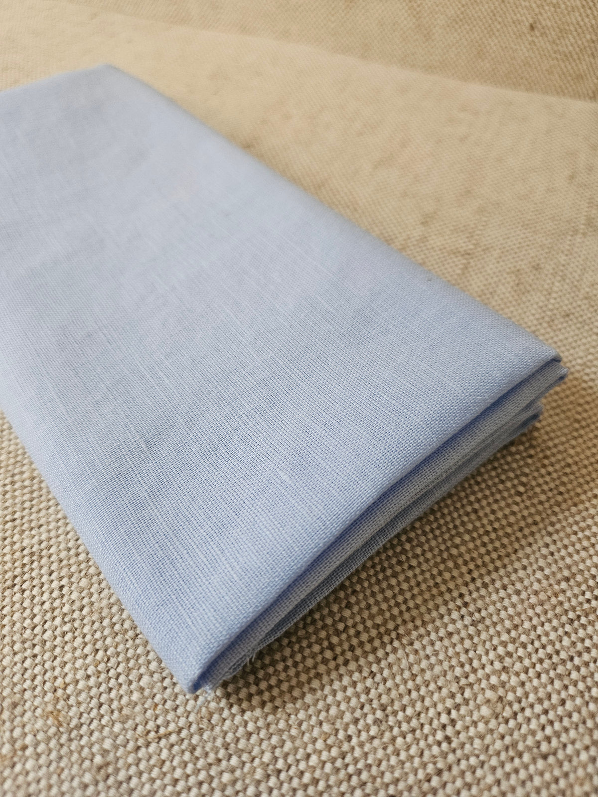 Linen/Cotton Fabric - Soft Blue - Fat Quarter