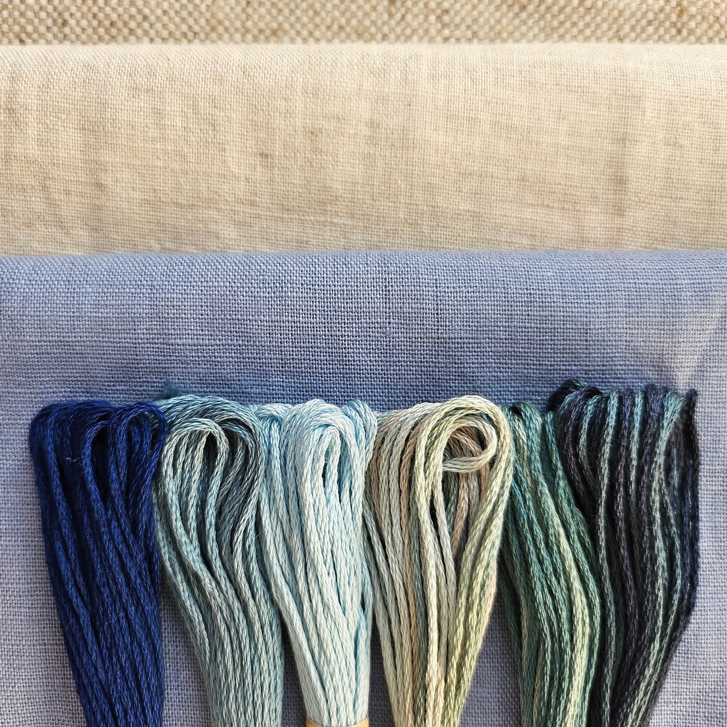 Linen and Thread Stash Builder - Blue