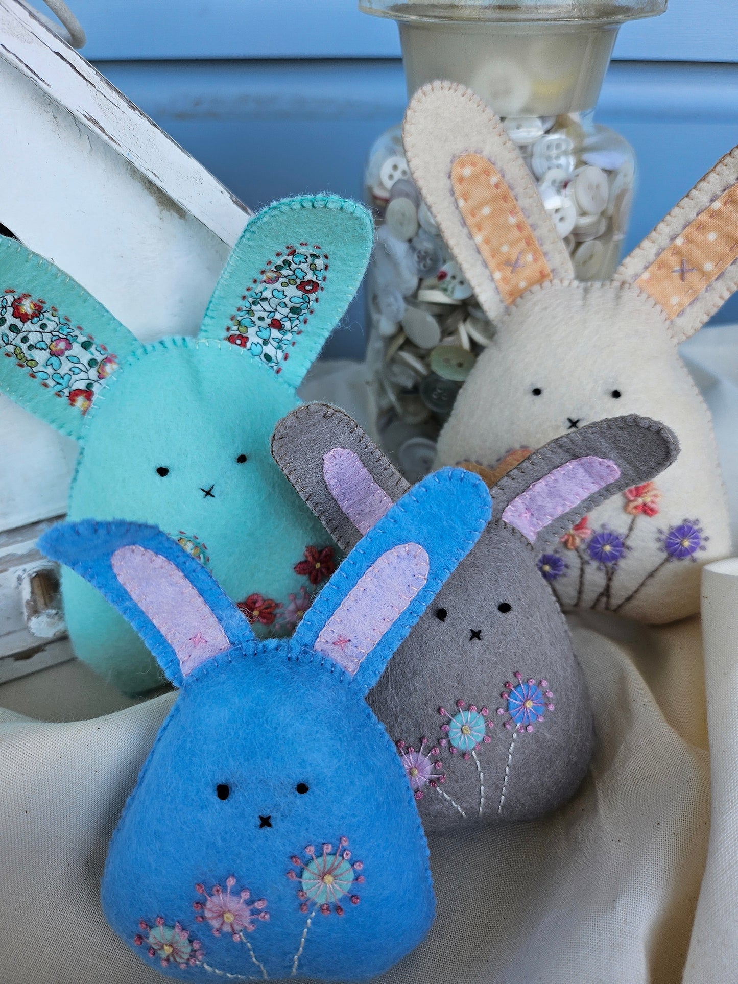 Felt Bunnies Digital Pattern