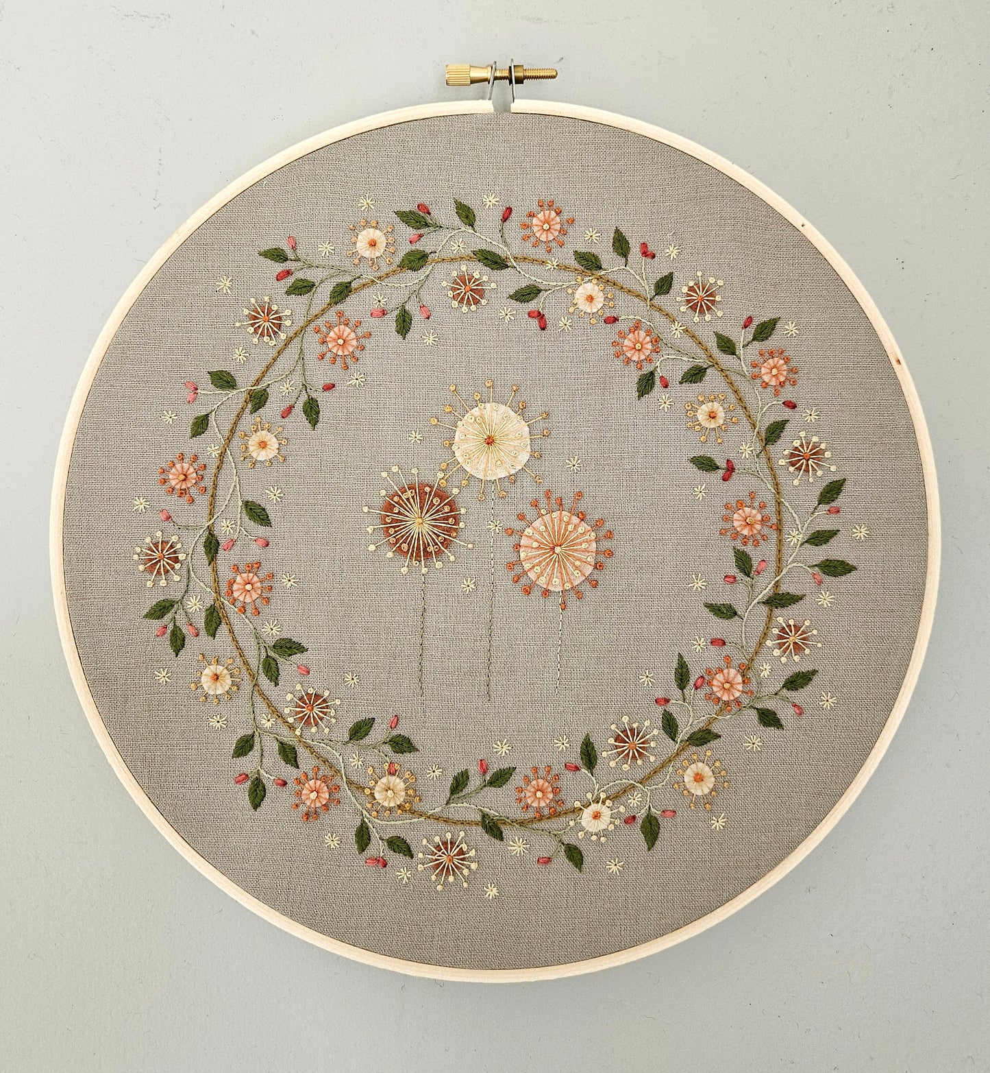 Autumn Seasonal Wreath  - Digital Pattern