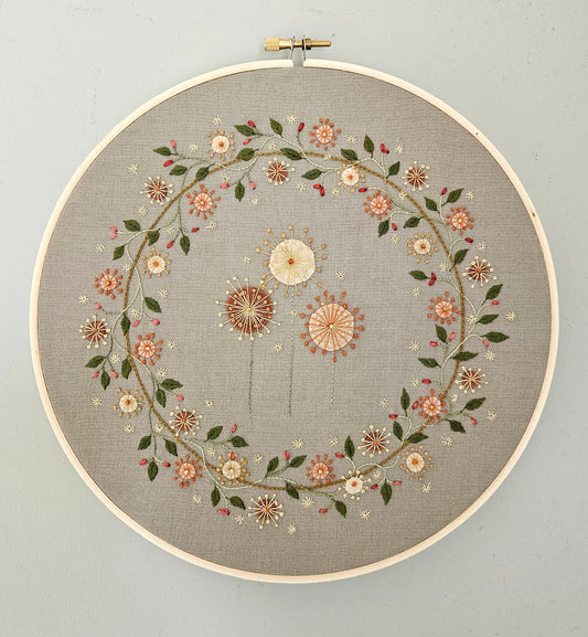 Autumn Seasonal Wreath  - Digital Pattern